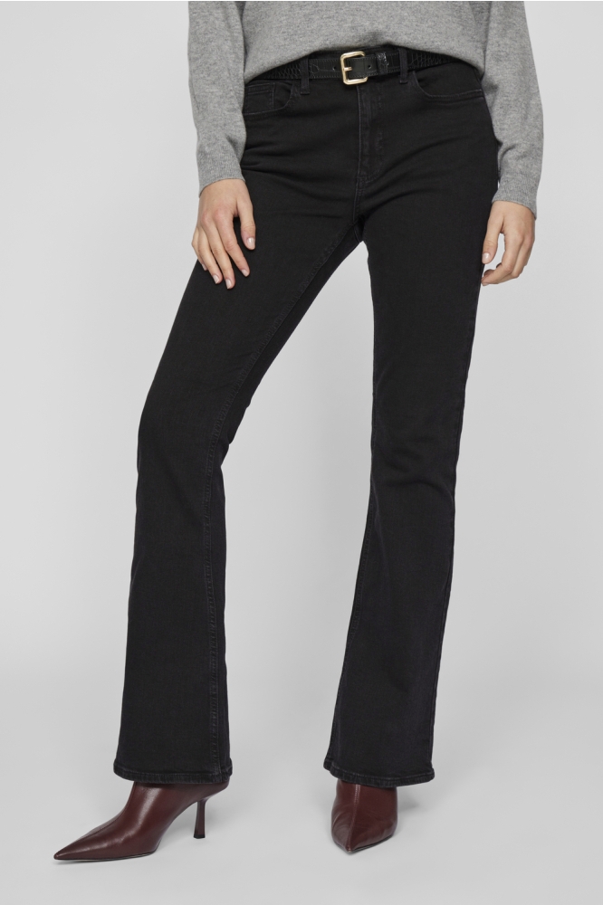 VIBETTY RW FLARED JEANS BLK OSC221- 14105101 BLACK DENIM